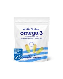 Omega-3 visolie DHA & EPA met vitamine D3 30 capsules Arctic Blue