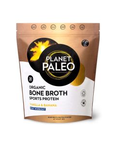 Organic Bone Broth Sports Protein Vanilla & Banana 480gr Planet Paleo